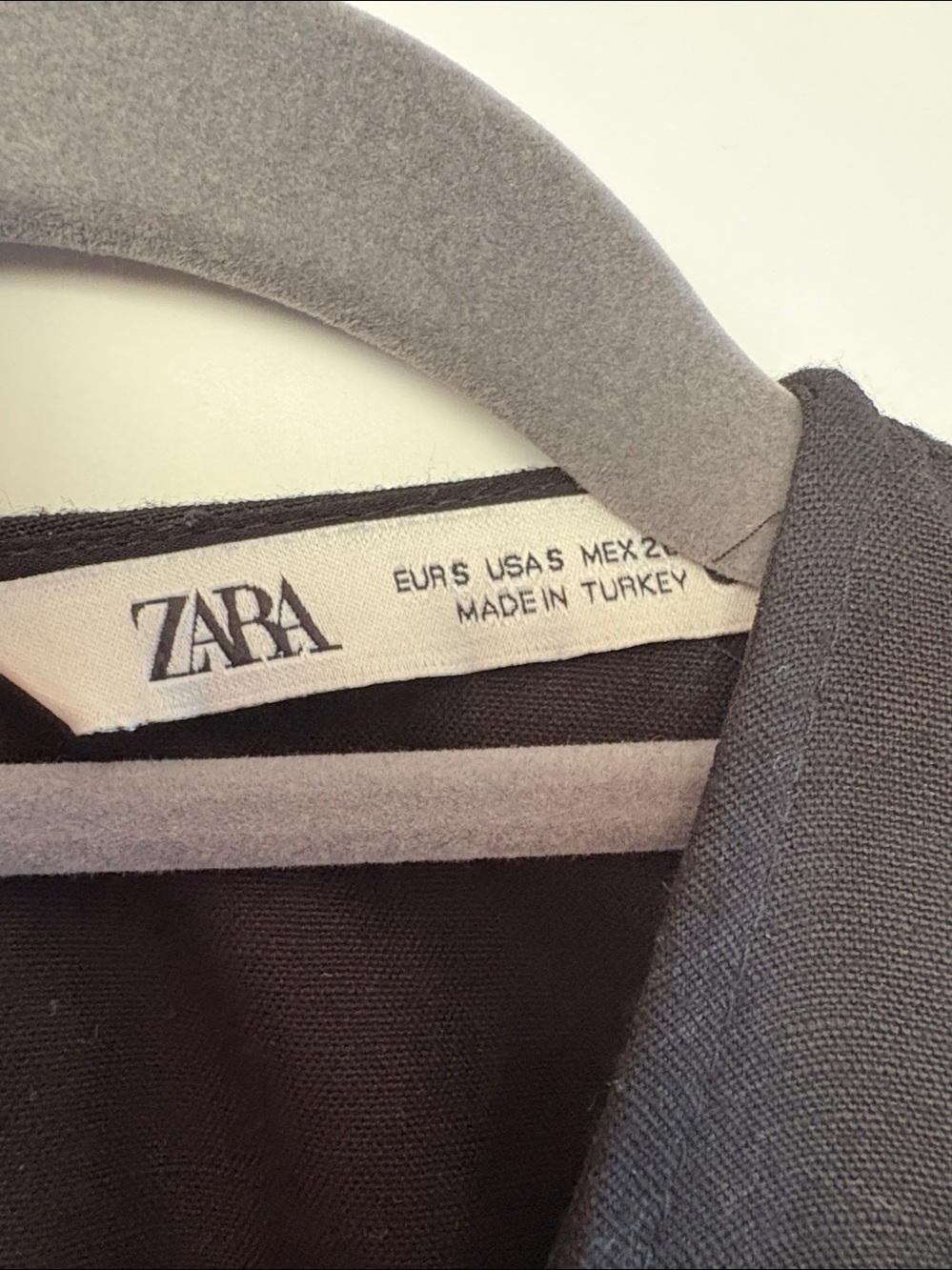 Zara Black Linen Blend A Line Maxi Dress S EUC - Picture 2 of 6